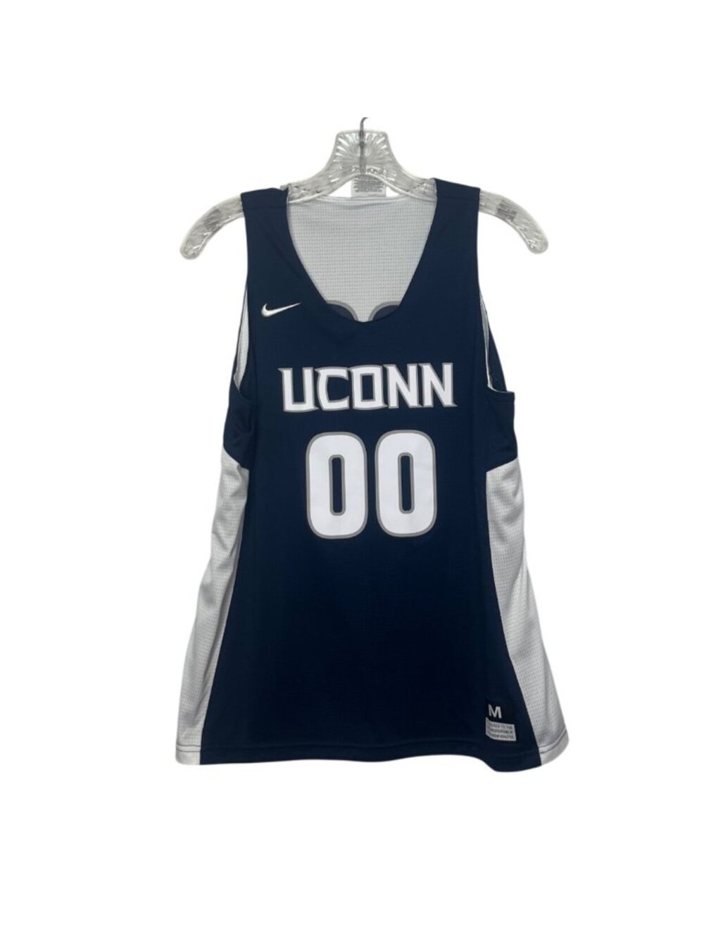 Nike UConn Huskies Reversible Basketball Practice Jersey Medium Navy White